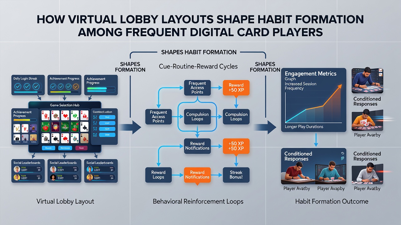 Close-up of digital card platform lobby with highlighted filters and active player counters